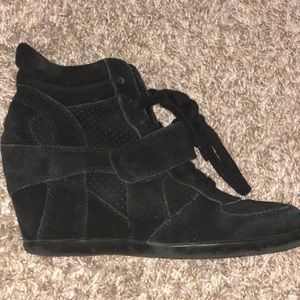 Black Wedged Sneakers by Ash